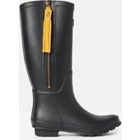 Collette Rain Boots With Interchangeable Tassel - True Black