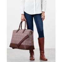 Womens Fulbrook Tweed Holdall - PINK TWEED