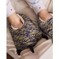 Boys Clawsome Monster Claw Slippers - MEDIUM KHAKI