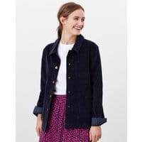 Alice Cord Shacket - NAVY MINI SPOT