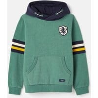 Boys Shilton Overhead hooded sweatshirt 1-12 years - GREEN