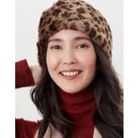 Womens Beverly Faux Fur Headband - LEOPARD