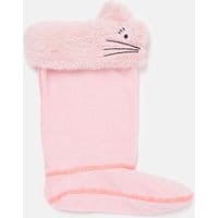 Smile Rain Boot Sock - PINK CAT