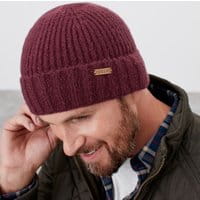 Mens Bamburgh Knitted Hat - FIG