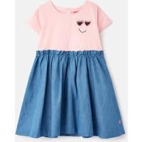 Girls Hampton Paperbag Waist Dress 1-12 Years - MID CHAMBRAY