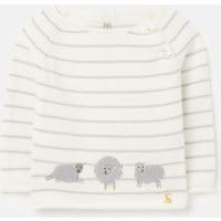 Babys The Intarsia Knit Sweater First Size- 12 Months - GREY SHEEP