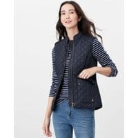 Womens Minx Quilted Vest - NAVY