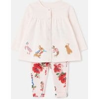 Babys Peter Rabbit Jemima Top and Trouser Set 0-24 Months - PINK PETER