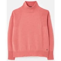 Halton Knitted Turtle Neck Sweater - RUBY PINK