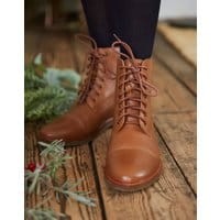 Womens Clarence Lace Up Boot - TAN