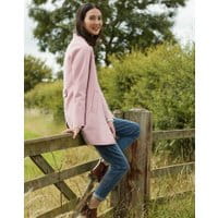 Womens Addington Herringbone Coat - PINK HERRINGBONE