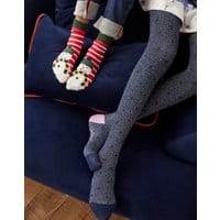 Partykins Glitzy Tights 3-12 Years - NAVY METALLIC