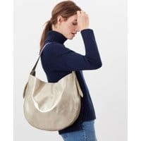 Womens Hatton Essential Leather Bucket Purse - GOLD