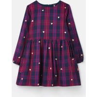 Girls Rowena Woven Dress 3-12 Years - NAVY HEARTS