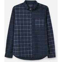 Mens Hotch Potch Classic Fit Shirt - BLUE WHITE CHECK