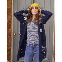 Womens Ann Intarsia Cardigan - NAVY STAR