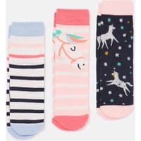 Brilliant Bamboo Socks 3 Pack - MULTI HORSE