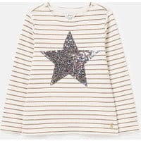 Girls Harbour Luxe Long Sleeve Jersey Top 1-12 Years - CREAM