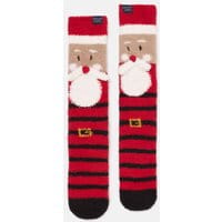 Mens Festive Supersoft Fluffy Socks - SANTA