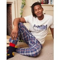 Mens Flynn Graphic Print Crew Neck T-Shirt - CREAM MARL