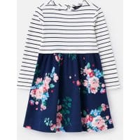 Girls Layla Jersey Dress - NAVY FLORAL