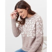 Niamh Knitted Relaxed Fit Sweater - LEOPARD