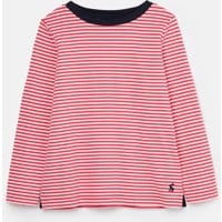Girls Pascal Long Sleeve Top - PINK WHITE STRIPE