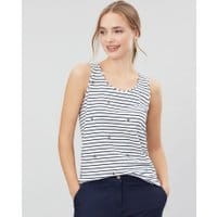 Womens Bo Print Jersey Tank Top - BEE STRIPE