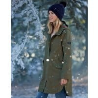 Womens Loxley Longline Waterproof Jacket - GRAPE LEAF