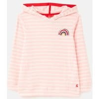 Girls Marlston Hooded Sweatshirt 1-12 years - PINK WHITE RAINBOW