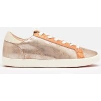 Womens Tildy Leather Interest Sneakers - ROSE GOLD