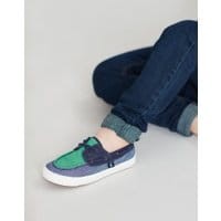 Boys Falmouth Canvas Deck Shoe - CHAMBRAY