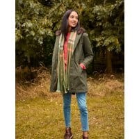 Womens Piper Waterproof Parka with Fur Trimmed Hood - HERITAGE GREEN