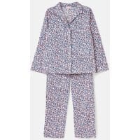 Womens Sunset Cotton Pajama Set - LILAC LEOPARD