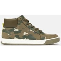 Boys Runaround High Top Lace Up Sneakers - CAMO