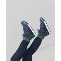 Boys Runaround High Top Lace Up Sneakers - FRENCH NAVY