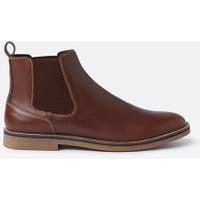 Mens Bourne Leather Chelsea Boots - TAN