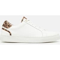 Womens Classic Sneakers - WHITE LEOPARD