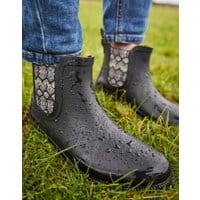 Womens Rutland Short Height Rain Boot - TRUE BLACK