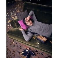 Womens Halton Luxe Turtle Neck Sweater - CHARCOAL GREY