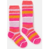 Girls Fluffy Socks - MULTI STRIPE