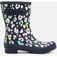 Womens Molly Mid Height Printed Rain Boots - NAVY LEOPARD