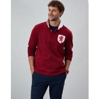 Mens Triumph Rugby Shirt - DEEP RED