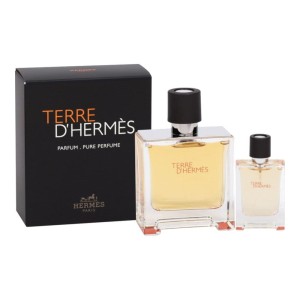 Hermes Terre d'Hermes zestaw - perfumy 75 ml + perfumy 12,5 ml