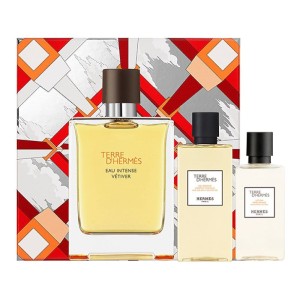 Hermes Terre d'Hermes Eau Intense Vetiver zestaw - woda perfumowana 100 ml + woda po goleniu 40 ml + żel pod prysznic 80 ml