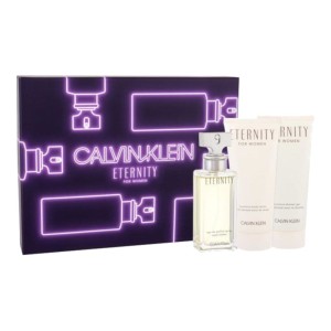 Calvin Klein Eternity zestaw - woda perfumowana 50 ml + balsam do ciała 100 ml + żel pod prysznic 100 ml