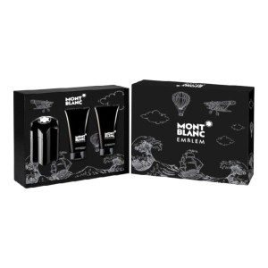 Montblanc Emblem zestaw - woda toaletowa 100 ml + balsam po goleniu 100 ml + żel pod prysznic 100 ml
