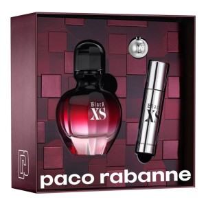 Paco Rabanne Black XS for Her Eau de Parfum zestaw - woda perfumowana 50 ml + woda perfumowana 10 ml + zawieszka do kluczy