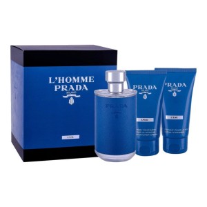 Prada L'Homme L'eau zestaw - woda toaletowa 100 ml + żel do twarzy 75 ml + krem pod prysznic 75 ml