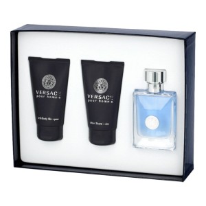 Versace pour Homme Zestaw woda toaletowa 50 ml + balsam po goleniu 50 ml + żel pod prysznic 50 ml
